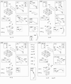 Part Location Diagram of 809645 Briggs and Stratton Gasket-Float Bowl